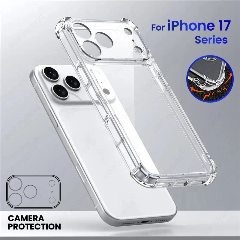 เคสใส TPU นิ่ม ใส่ได้ทั้ง iPhone 17/18 Pro Max และ iPhone 17 Pro/17 Air