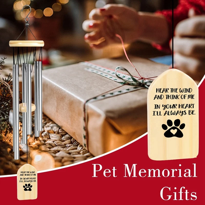 Personalized Pet Wind Chimes, Custom Pet Loss Wind Chime Pet Memorial Gift Bereavement Gift Sympathy Gift 4