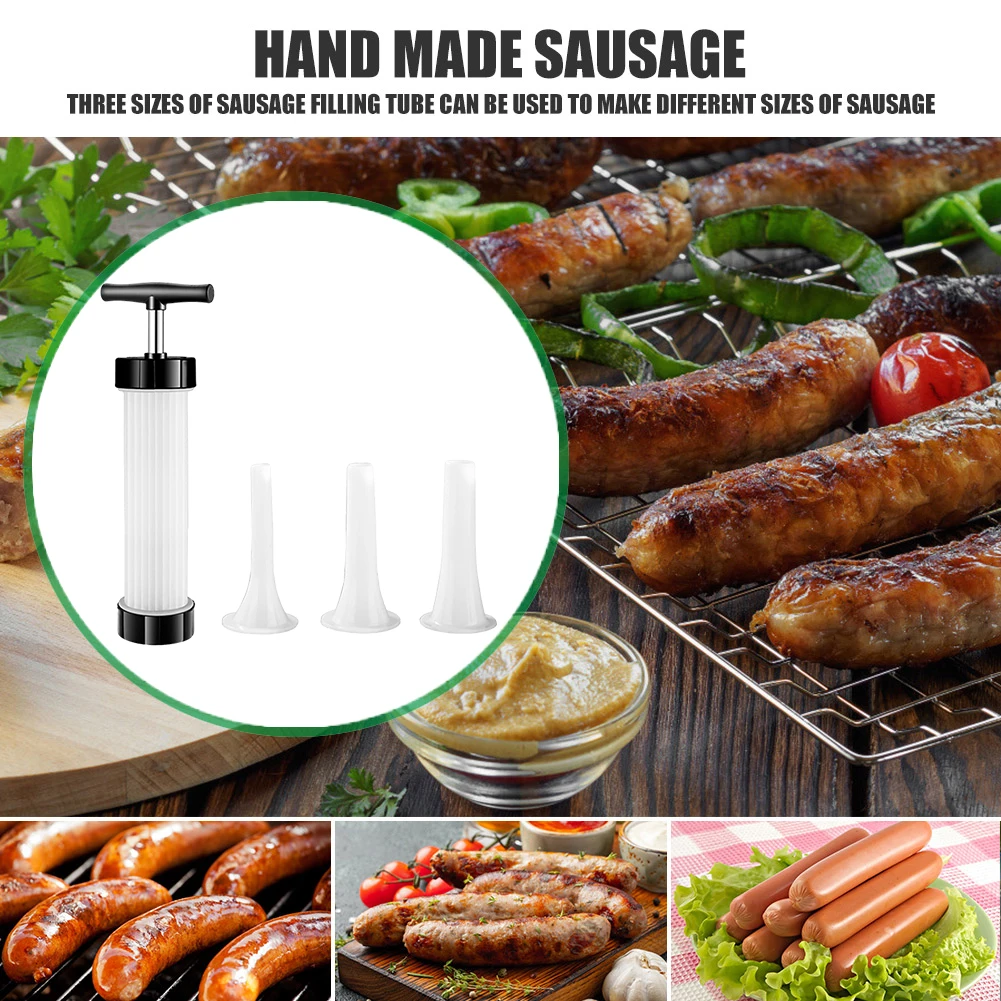 Manual Homemade Sausage Stuffer Quick Sausage Filling Sausage Syringe  Suitable for Family Gatherings and Barbecues