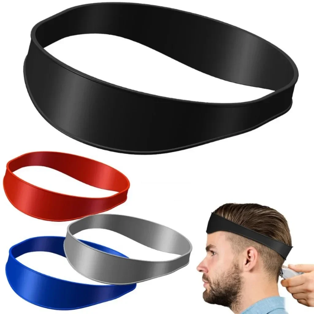 DIY Men Hair Trimming Ruler Neckline Guide Haircuts Curved Headband Styler Ruler Barber Comb Beard Tools Hair Styling Tool aluminum alloy round corner trimming tool furniture board edge banding strip right angle arc repairer woodworking hand tool