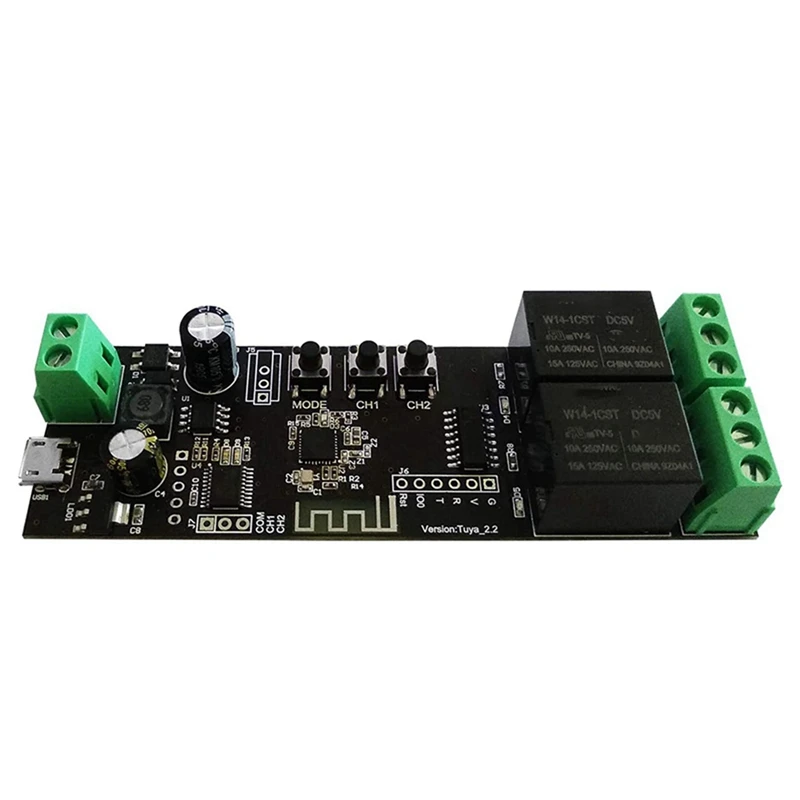 

3X 2 Channel Wifi Momentary Inching Relay Self-Locking Switch Module Smart Life/Tuya APP Control Wifi Relay Module