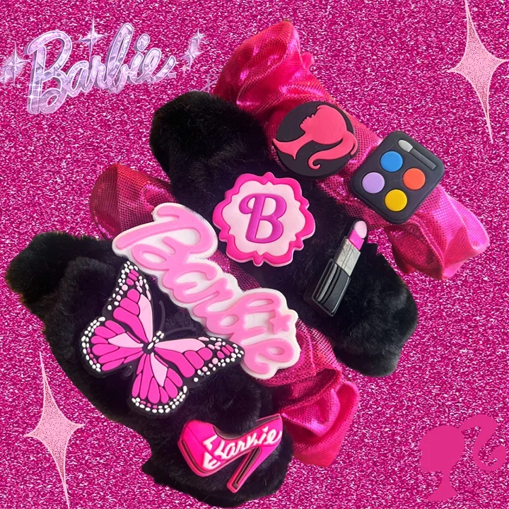 Barbie Peluche Hairtie Kawaii Coda Di Cavallo Fasce Ornamenti Film Alla Moda Decorazione Alla Moda Fasce Per Capelli Bella Moda Ragazze Regalo Per Bam