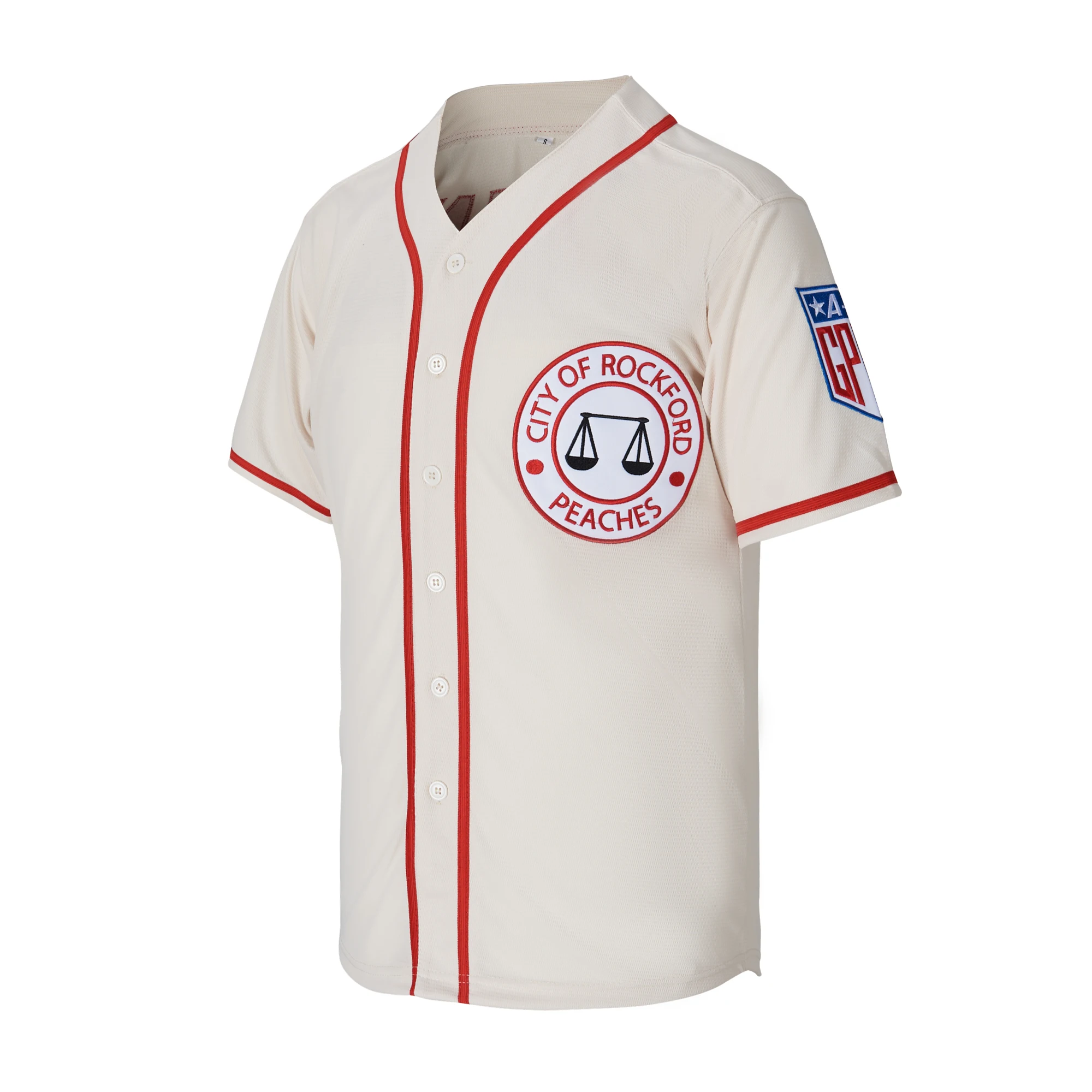 Baseball Jersey Men's #43 Jimmy Dugan City of Rockford Peaches A League of Their Own Movie