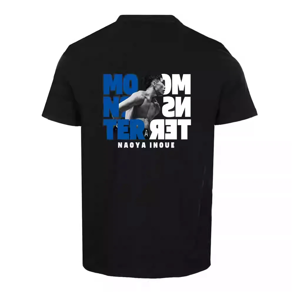 Inoue Naoya Men Boxing Champion May 7 Fulton Battle Memorial Short Sleeve Pure Cotton T-Shirt