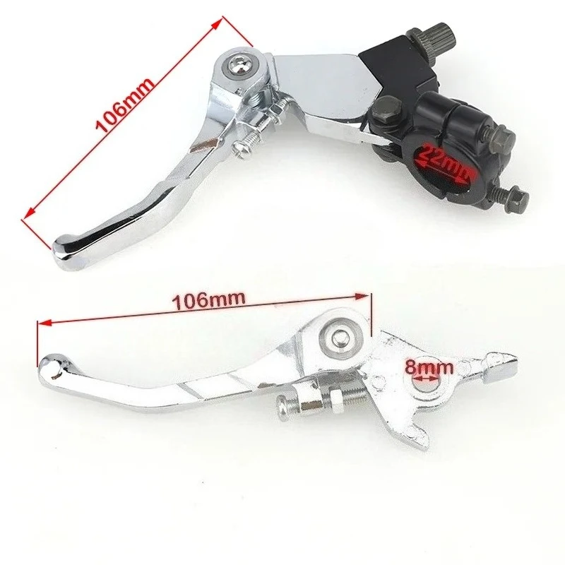 Folding Alloy Brake Clutch Lever Set, 22mm - Universal Fit