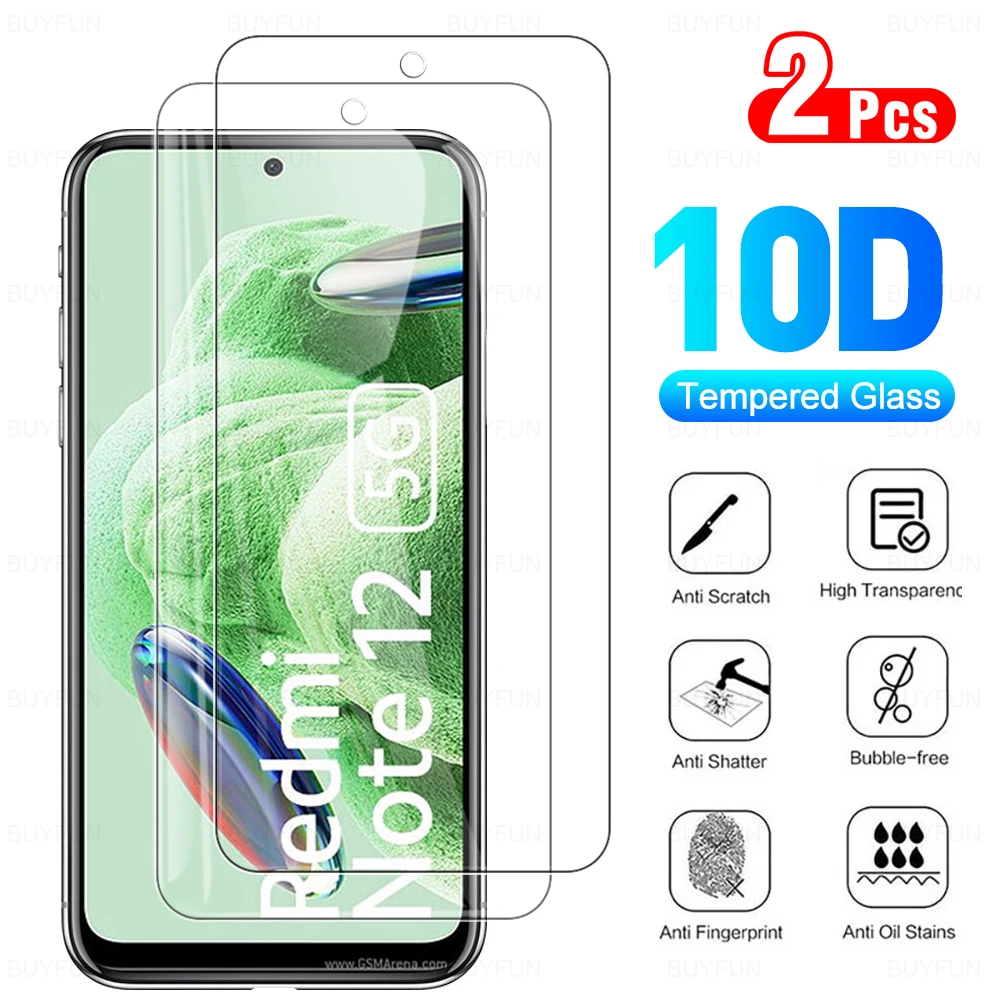 2 Pezzi Vetro Protettivo Vetro Temperato Per Xiaomi Redmi Note 12 5G 4G 12 Pro 4G 12 Turbo 5G 12S 4G 11 Pro 4G 5G 11 10 4G