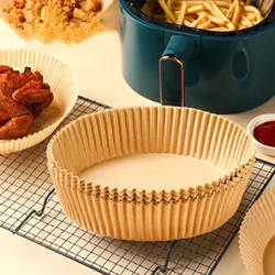 Parchment Paper For Air Fryer Disposable Round Baking Paper For Baking Roasting Microwave Greaseproof Air Fryer Liners Mat