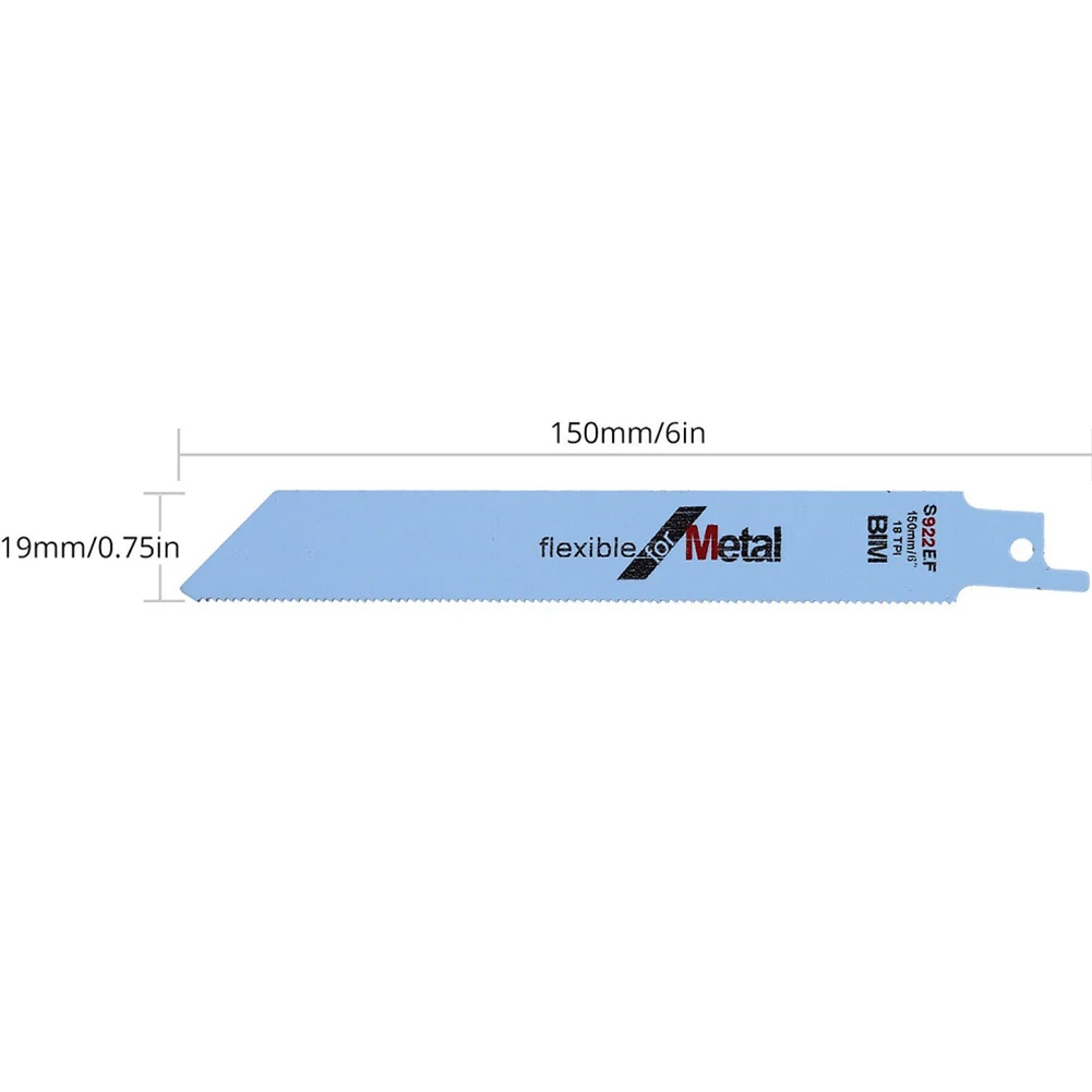 10Pcs 150mm Reciprocating Saw Blade BIM Jig Saw Blades Saber Saw For Wood Metal Cutting Tools