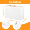 Countertop Paper Towel Dispenser WaterproofVisual Hand Towel Dispenser with Side Clear Window Napkin Dispenser for Home Hotel 5
