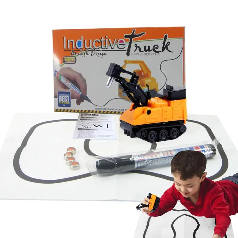 

Индуктивный игрушечный мини-автомобиль, игрушка с автоматической линией, развивающая игрушка с оптическим датчиком, индуктивный мини-автомобиль, игрушки, Новинка