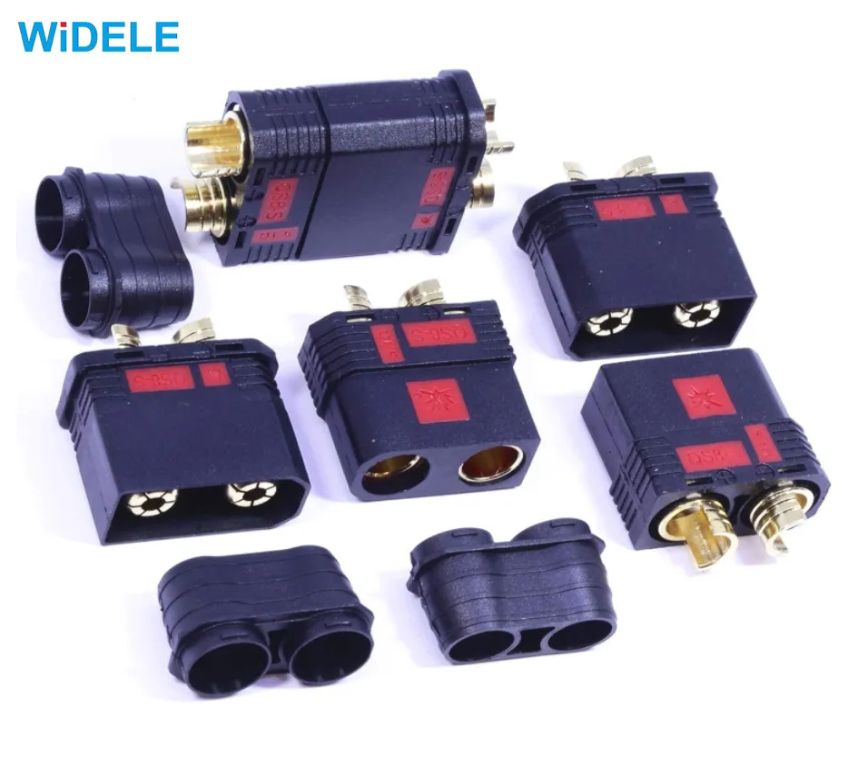 Conector Atual Alto Anti-flash da Tomada do Ouro Prova Reversa da Polaridade 180a Qs8 mm Qs8s Pares Original