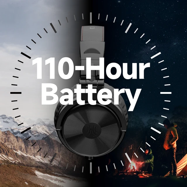 OneOdio Pro C Wireless Headphones, 110H Playtime, Bluetooth 5.2, Foldable with Mic 2