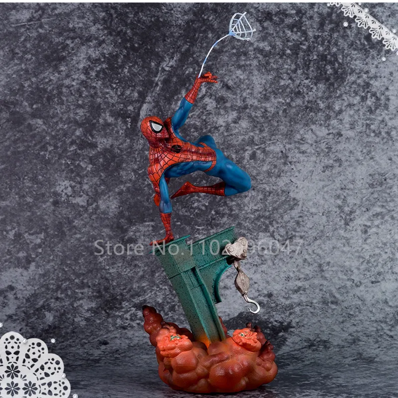 

31cm Marvel Spider Man Pvc Action Figures Scene Battle Boxed Dolls Model Marvel Legends Gift Souvenirs For Childrens Gift