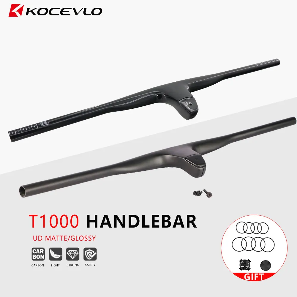 KOCEVLO T1000 Carbon fiber integrated MTB Bicycle Handlebar - Main Image