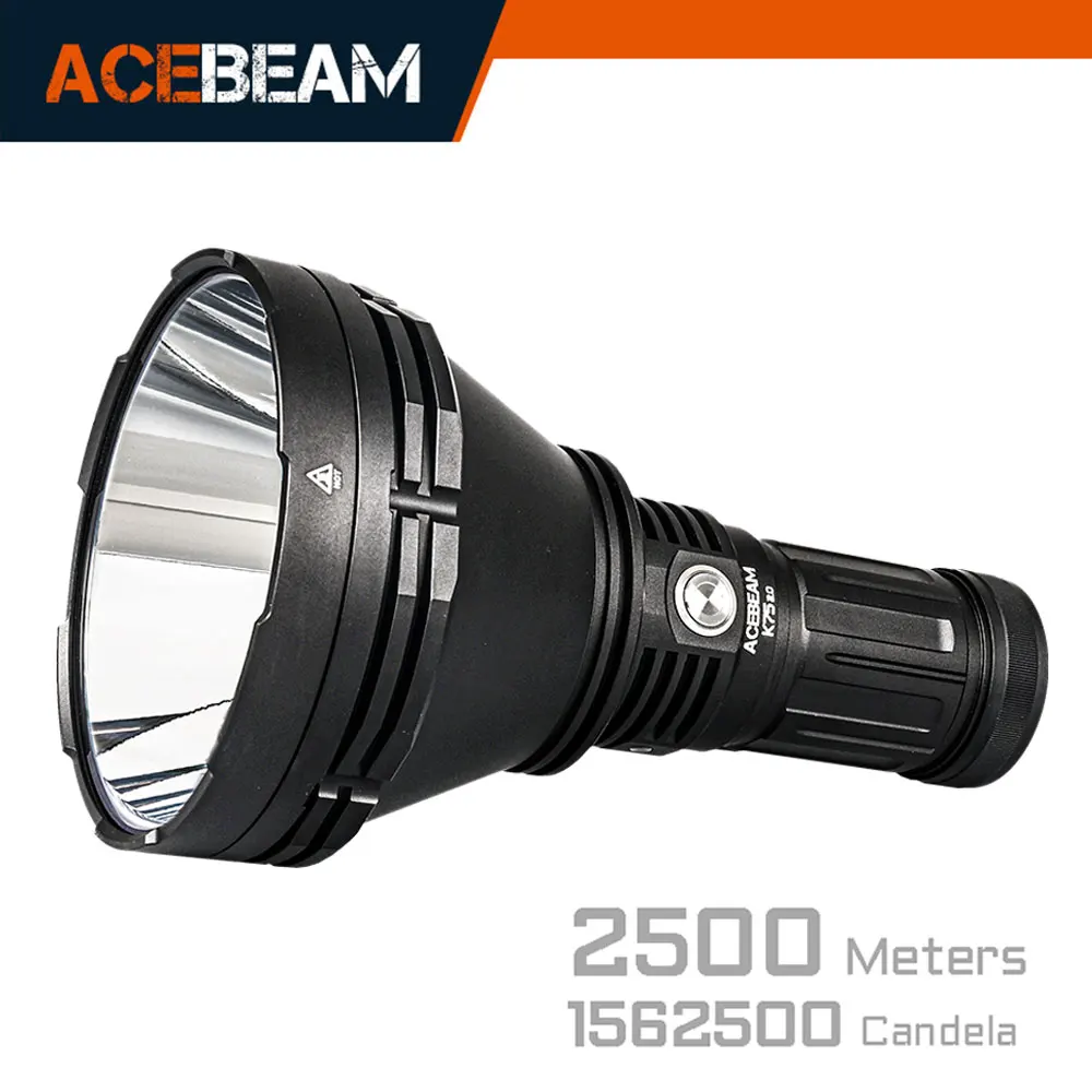 LULUWA Lampe torche LED super lumineuse, 6 000 lumens, puissante et