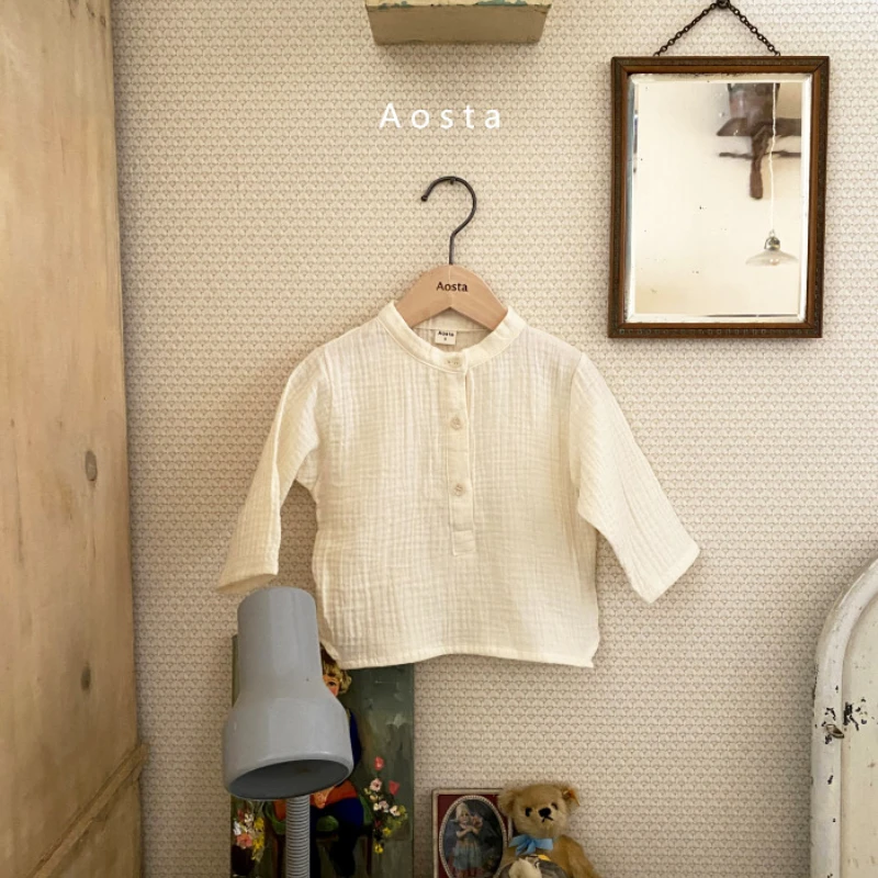Spring Fashion Baby Boy Shirts Nweborn Infant Long Sleeve Cotton White Shirt Casual Kids Tops