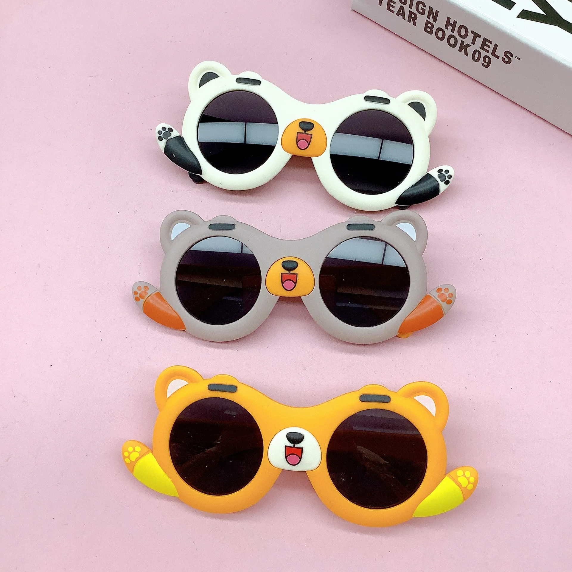 Lunettes de soleil en tournesol pour enfants de 2 à 10 ans, verres ombrés  pour filles et garçons, motif pétale de dessin animé, UV400 - AliExpress