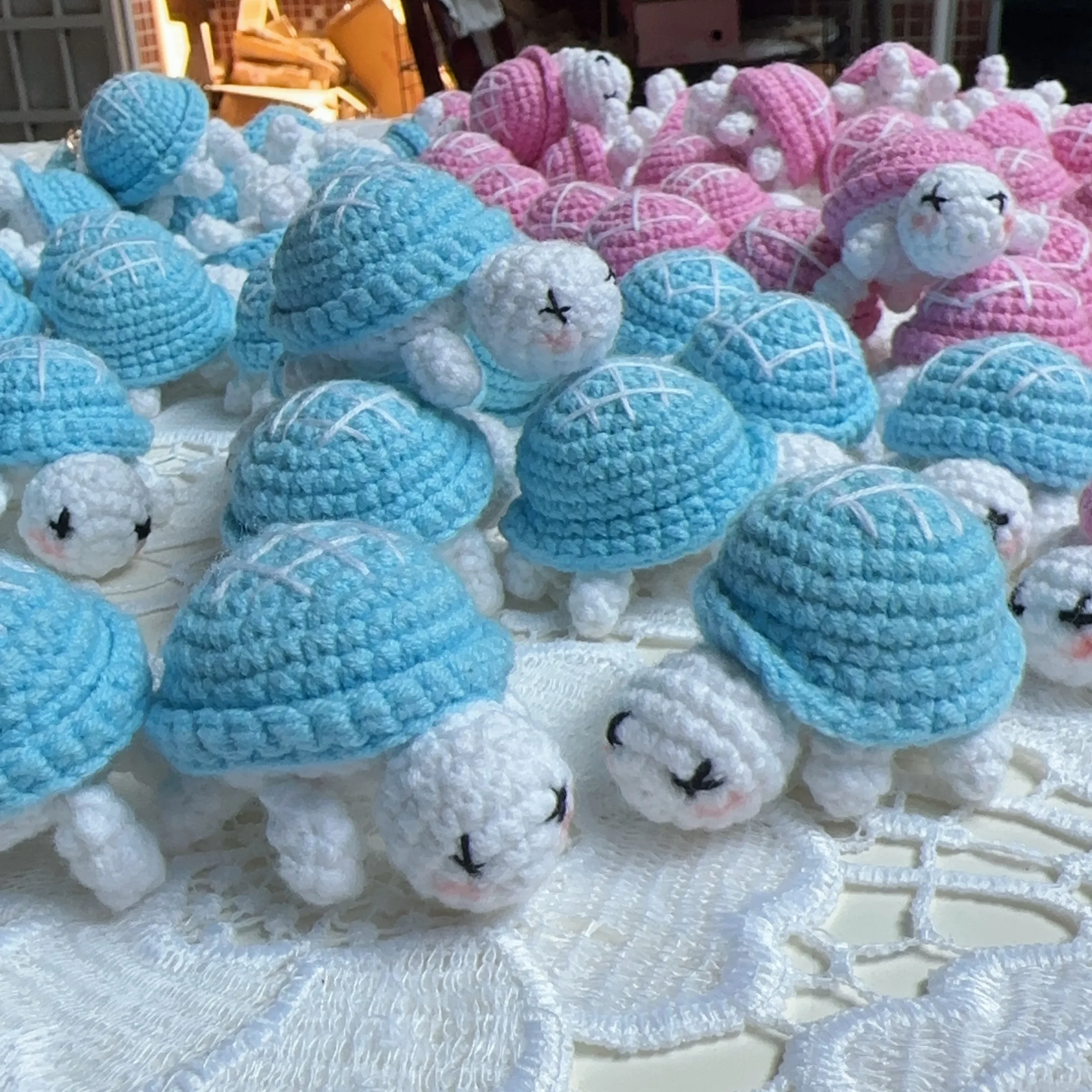Portachiavi Forma Di Tartaruga Imbottita Carino Ciondolo Per Zaino
