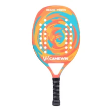  High Quality Carbon and Glass Fiber Beach Tennis Racket Soft Face Tennis Racquet with Protective Bag Cover 