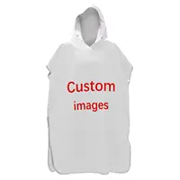 Bath Towels Customized Photo Logo Cape Hooded Bath Towel Robe Poncho Swimming Beach Towel Surf Man Lady Fast Quick Dry Bathrobe 1