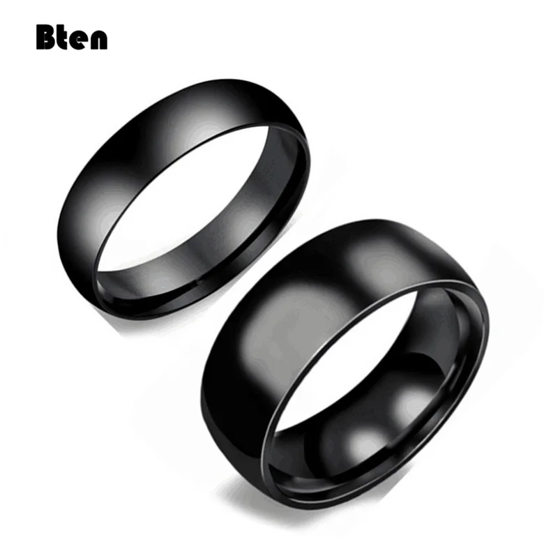 Bten Tungsten Ring For Women Men 4mm/6mm/8mm Original Color Classic Wedding Jewelry Smooth Polishing 5