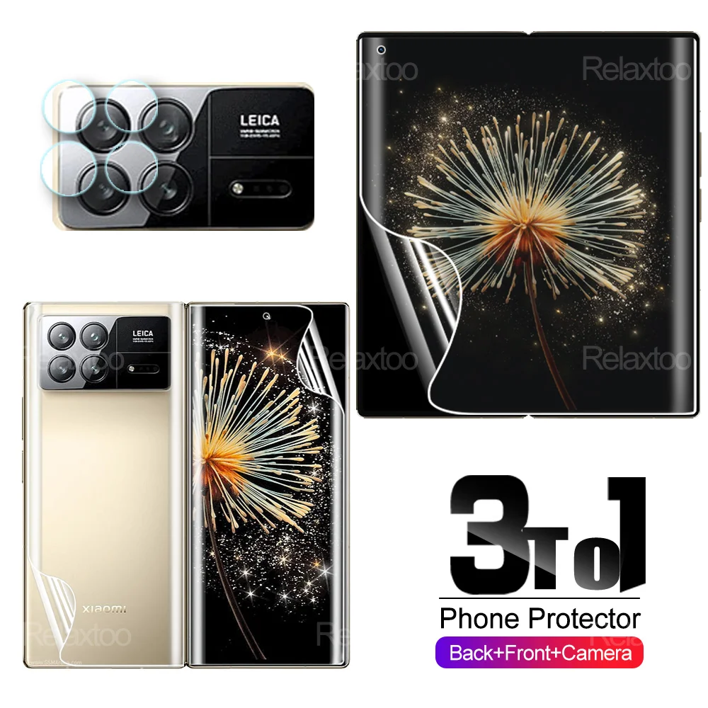 Гидрогелевая пленка 3To1 для Xiaomi Mix Fold 3 5G Mi MixFold 2 Fold3 Fold2 MixFold3 MixFold2, защитная пленка для экрана, стекло для камеры