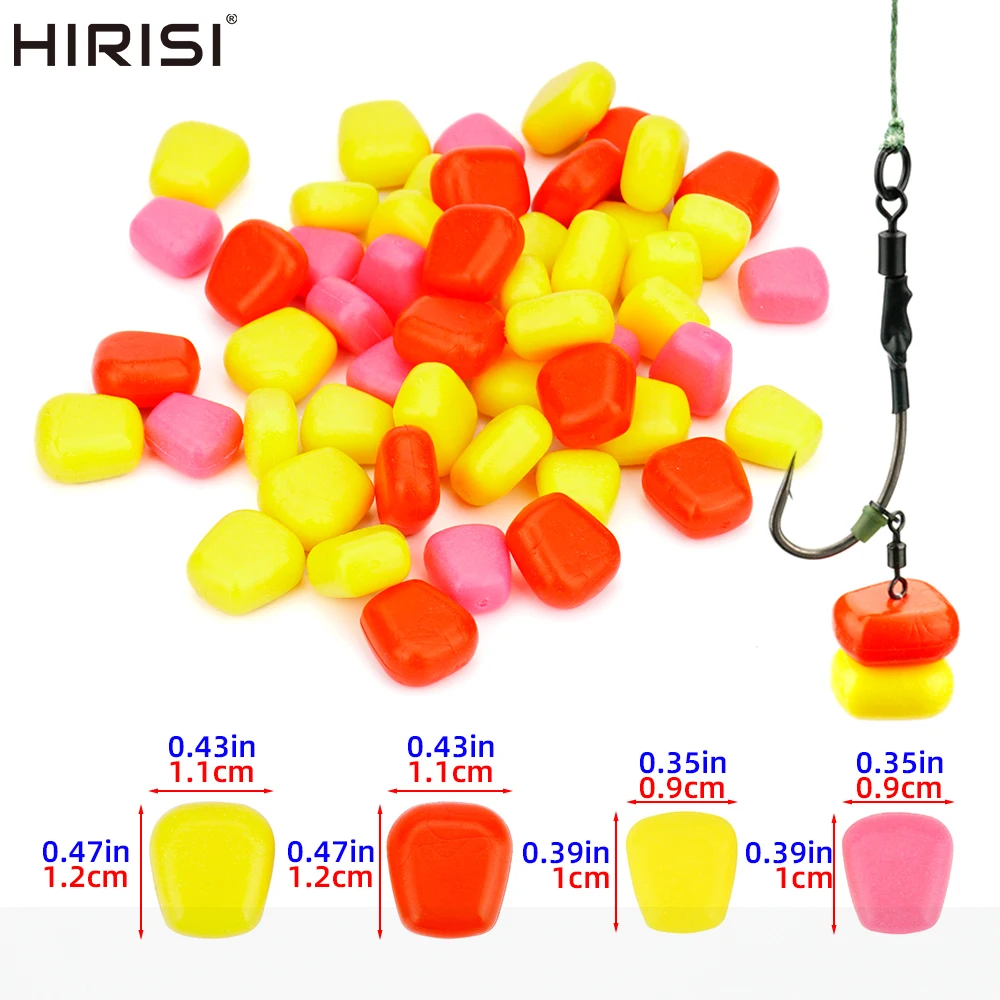 Appâts artificiels maïs pour carpe Hirisi 30 pièces - Leurre souple grande taille pêche au coup