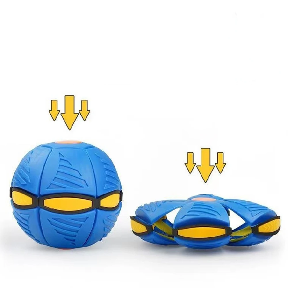 Flying UFO Flat Throw Disc Ball Without LED Light Magic Ball Toy Kid Outdoor Garden Beach Game Children's sports balls 3