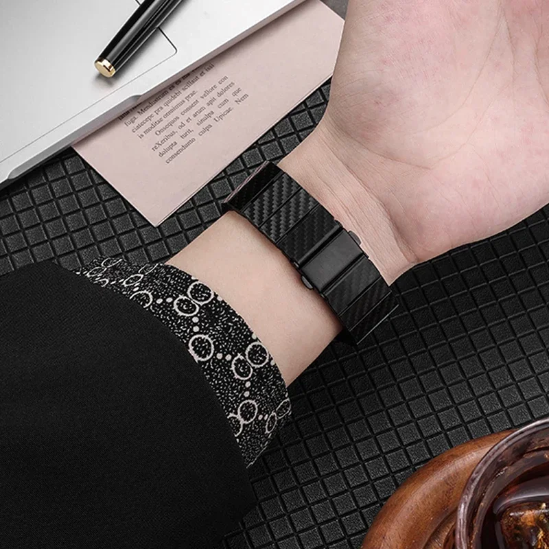 Carbon Fiber Watch Strap – Black