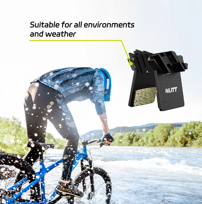 NUTT Fahrrad hydraulischer Scheibenbremsbelag Halbmetallharz Wärmeableitung Rollerbremse für NUTT Ölbremse Avid BD1 BD3 E9 – Detail 10