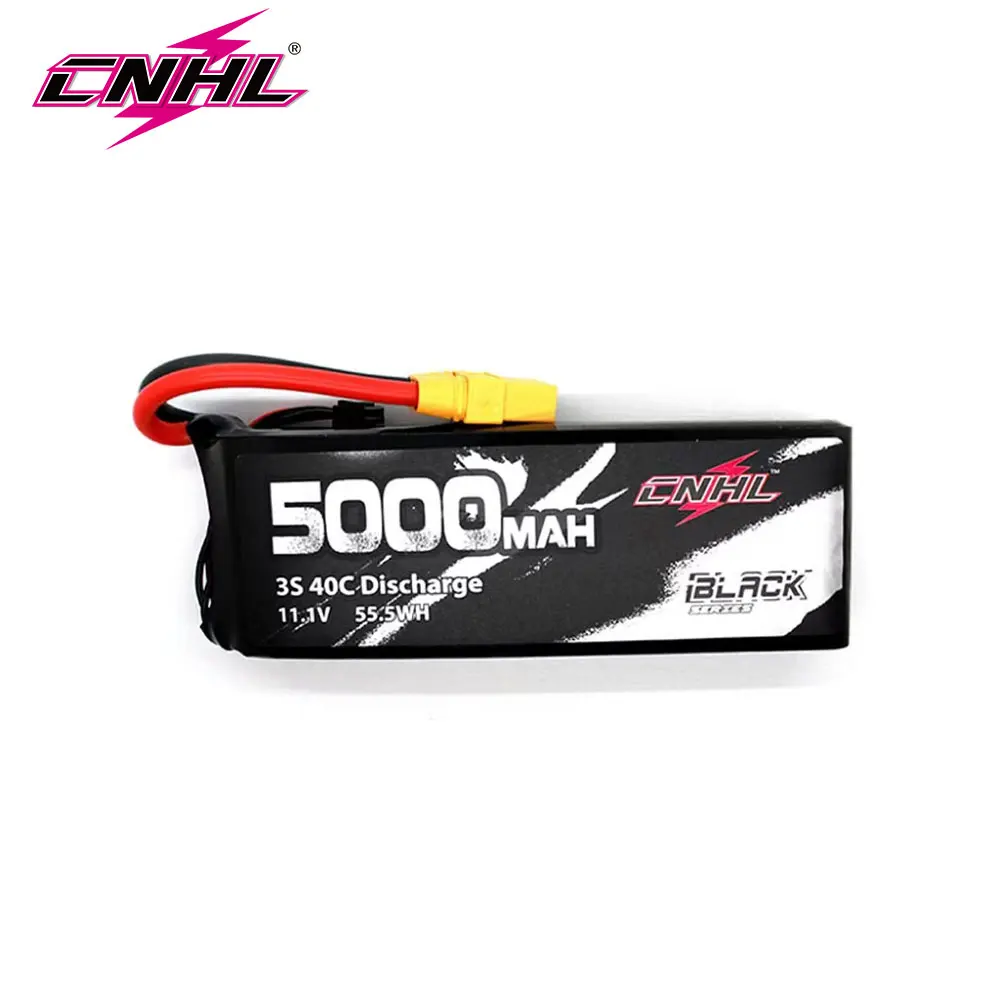 

Аккумулятор CNHL Lipo 5000 мАч 11,1 В 3S 40C, черная серия с разъемом XT90 для самолета, вертолета, квадрокоптера, радиоуправляемого автомобиля, лодки, Jet Edf