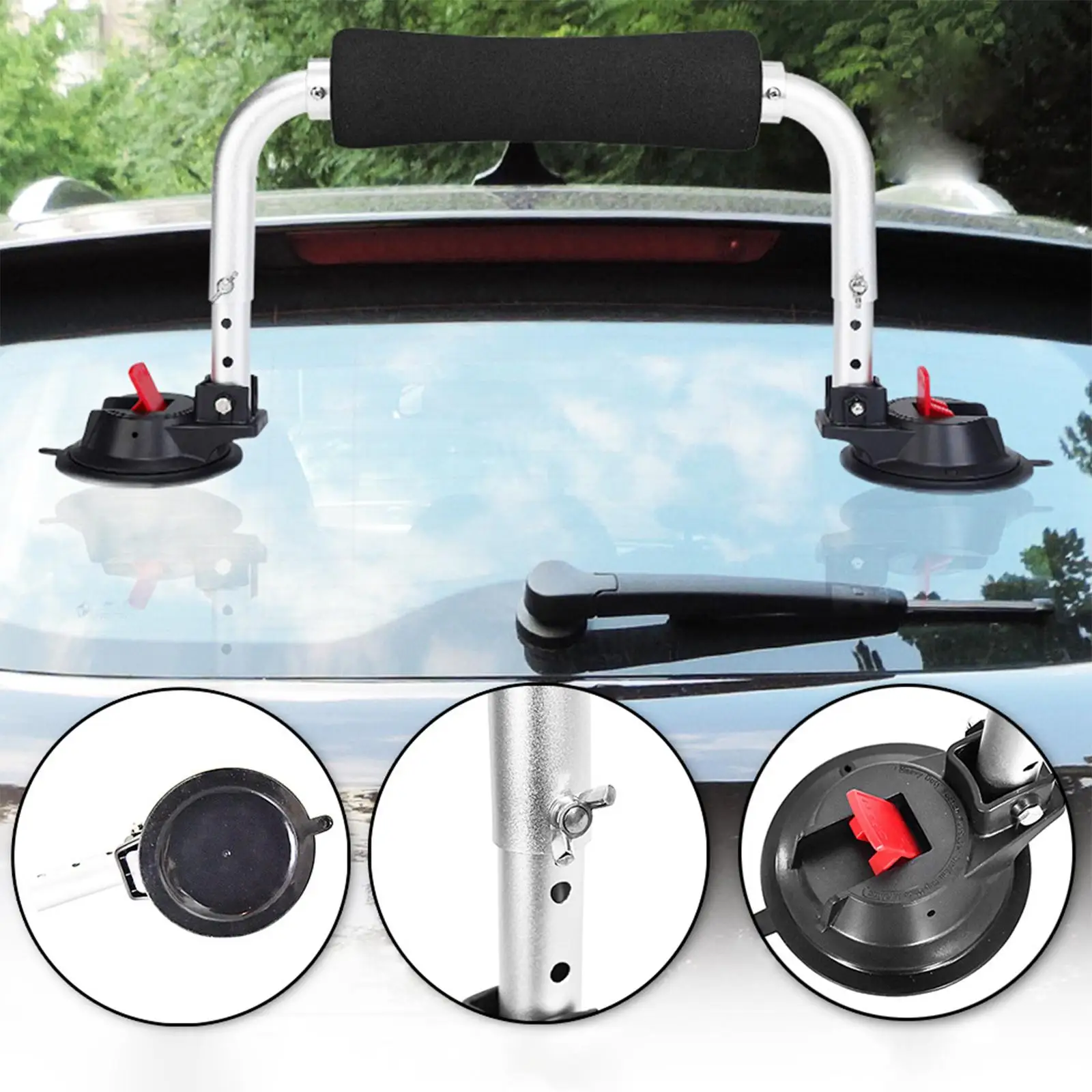 

Kayak Roller Load Assist With Suction Cup Bracket Transport Holder Bracket Car Roof Loader for Kayaks Canoes