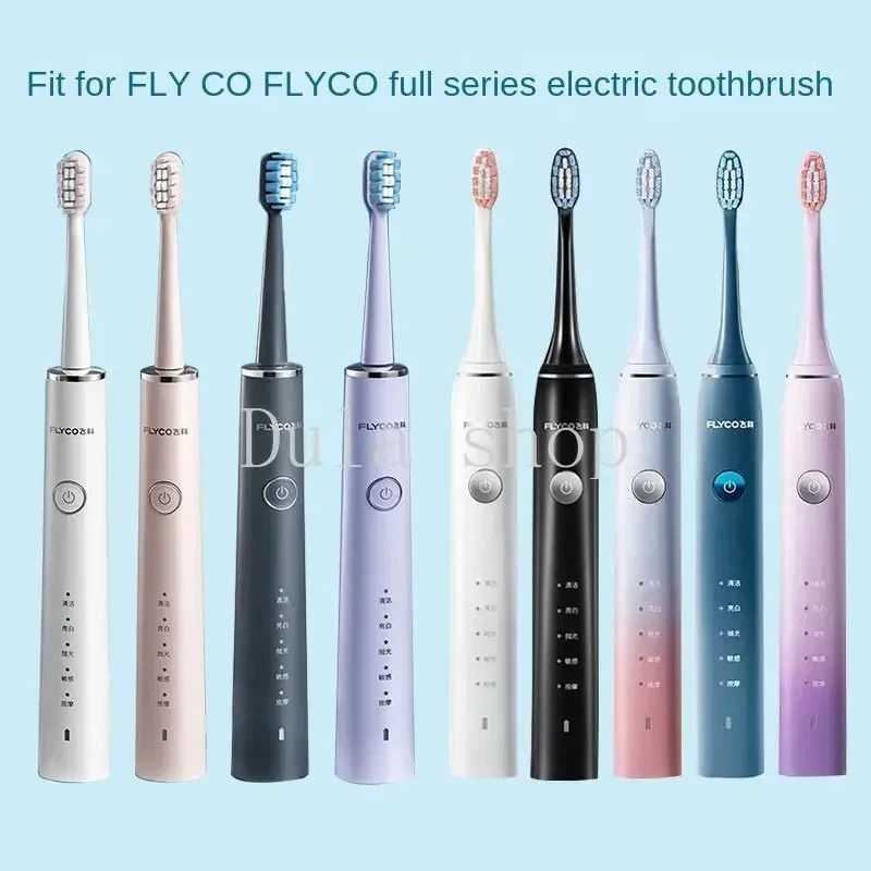 12 pieces brush heads Fits with FLYCO electric toothbrush head TH01 original quality FT7105/FT7106/FT7205 universal replacement 2