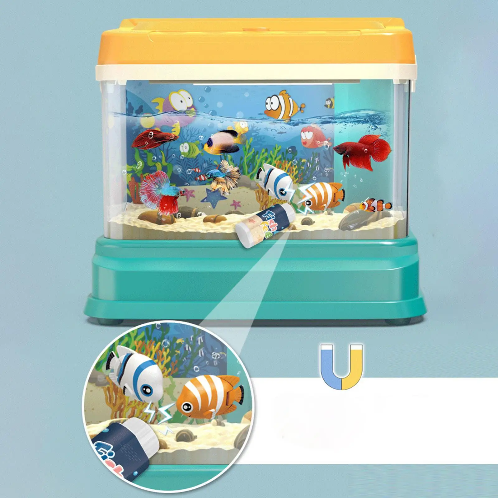 Kids Aquarium Fish Tank Toy Fishing Tank Simulation Toys Fine Motor