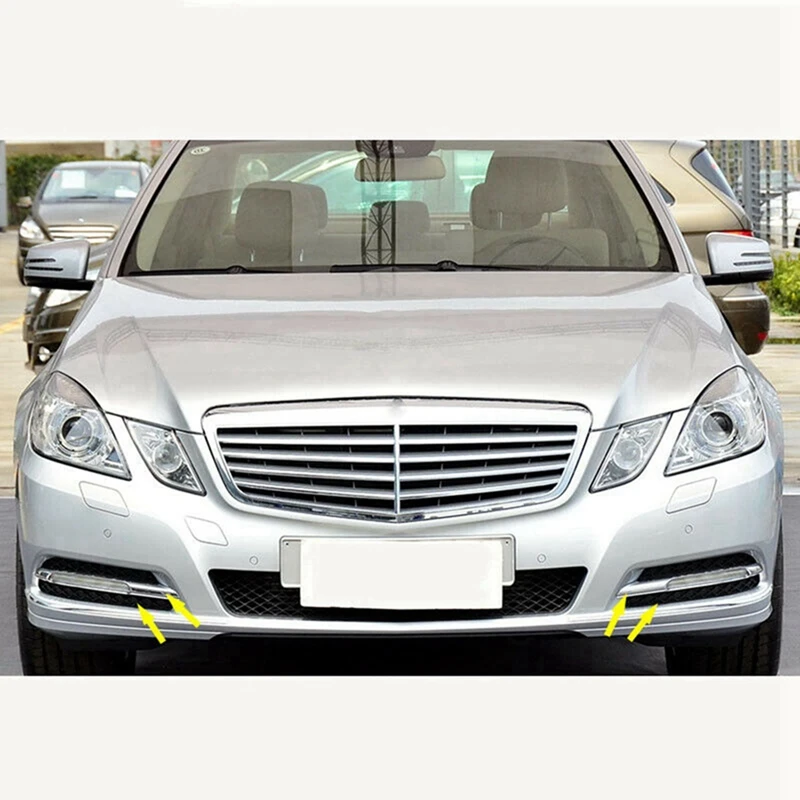 2128851723 2128851823 2128851774 2128851874 Fog Lamp Grille Cover + Decorative Strip Car For Mercedes-Benz E-Class W212