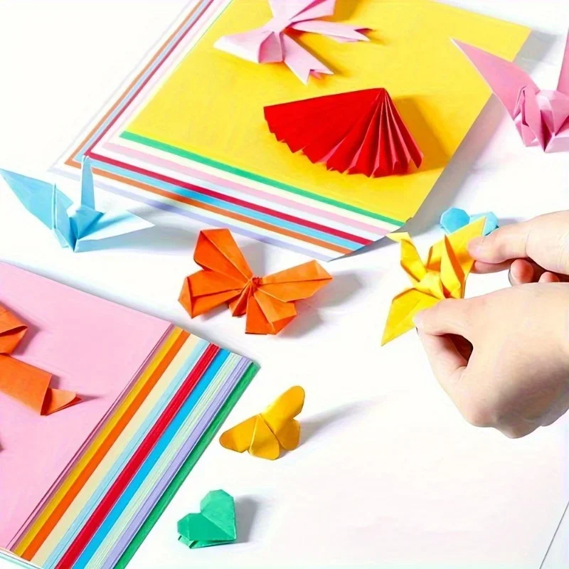 10-Color Square Cardstock Paper 5