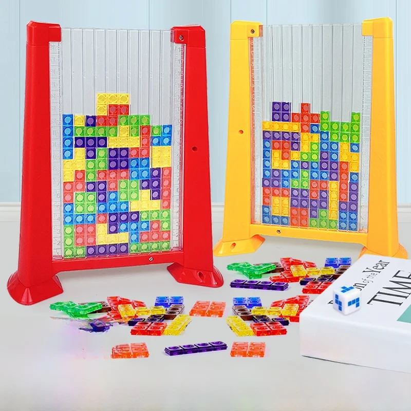 Interactive 3D Puzzle Building Blos Fly Game Mind Training Retro Toy Eonal Fun for Kids And Adults Square Cubes