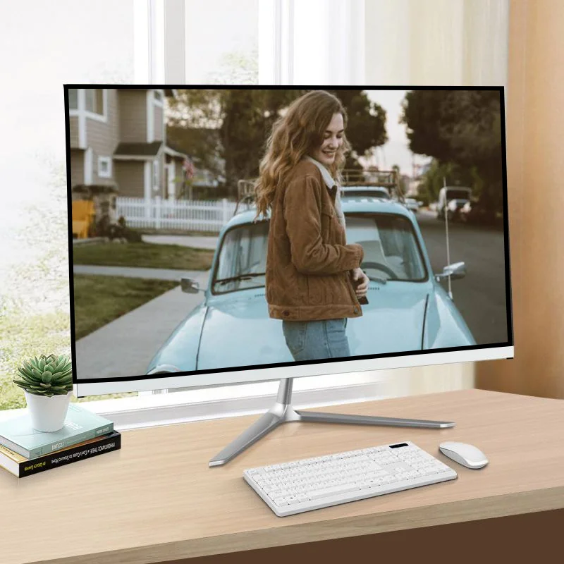 인텔 코어 i5 i7 CPU 올인원 데스크탑 컴퓨터 게이밍 PC, WIN10 시스템 통합 PC, 24 인치 모니터 