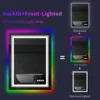 LUVODI Rectangle RGB LED Bath Mirror Wall Mounted Waterproof Demist Vanity Makeup Mirror with Multicolor Lights 2