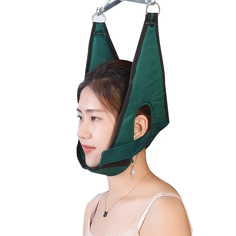 1Pcs Hanging Cervical Neck Traction Device Soft Neck Stretching Belt Pain Relief Metal Bracket Chiropractic Medical Accessories