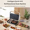 EU New Portable Mini Easy to Clean Breakfast Maker Stainless steel Electric Frying Machine Sandwich Steak Maker For Household 4