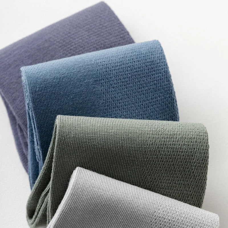 10 Pair Mens Pure Cotton Socks Mesh Crew Thin Breathable Antibacterial Deodorant Casual Long Mid Tube Dress Socks Spring Summer