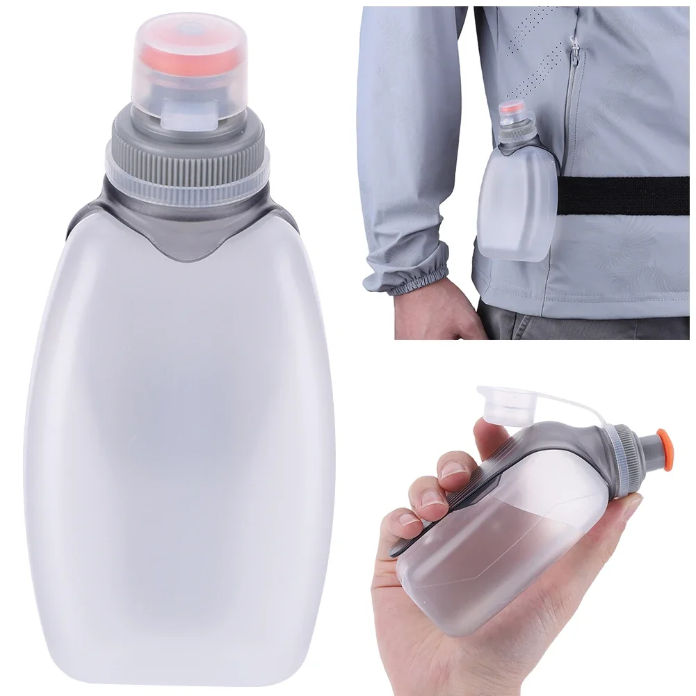 200ml 250ml Water Bottle Portable Waist Belt Bottle with Clip & Dustproof Lid Leakproof for Outdoor Camping Running Bottle