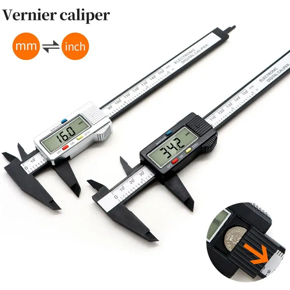 

Digital Caliper 6 Inch Electronic Vernier Caliper 100mm Calliper Tool Measuring 150mm 0.1mm Digital Ruler Micrometer Wholes T1P3