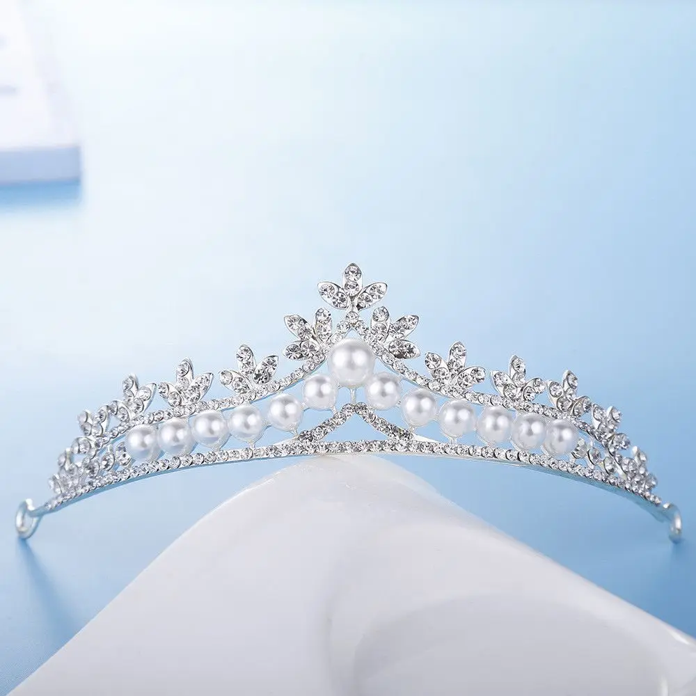 Geschenk Kopfschmuck Hochzeit Party Prinzessin Tiara Modische Haaraccessoires Kopfbedeckungen Krone Stirnbänder – Detail 10