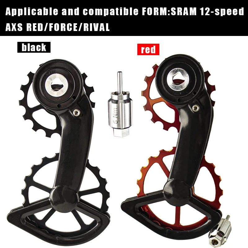 Bike Derailleurs CS Bicycle Ceramic Peilin Carbon Oversized Jockey Pulley Rear Guide Wheel for Shimano R8000 R7000 105 FORCE RED AXS