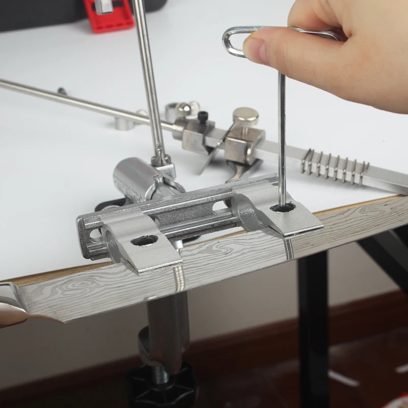 2023 RUIXIN 009 Pro 나이프 숫돌 고정 각도 샤프닝 머신 시스템 박스 숫돌 다이아몬드 스톤 세트 풀 사이즈 호닝 그라인드