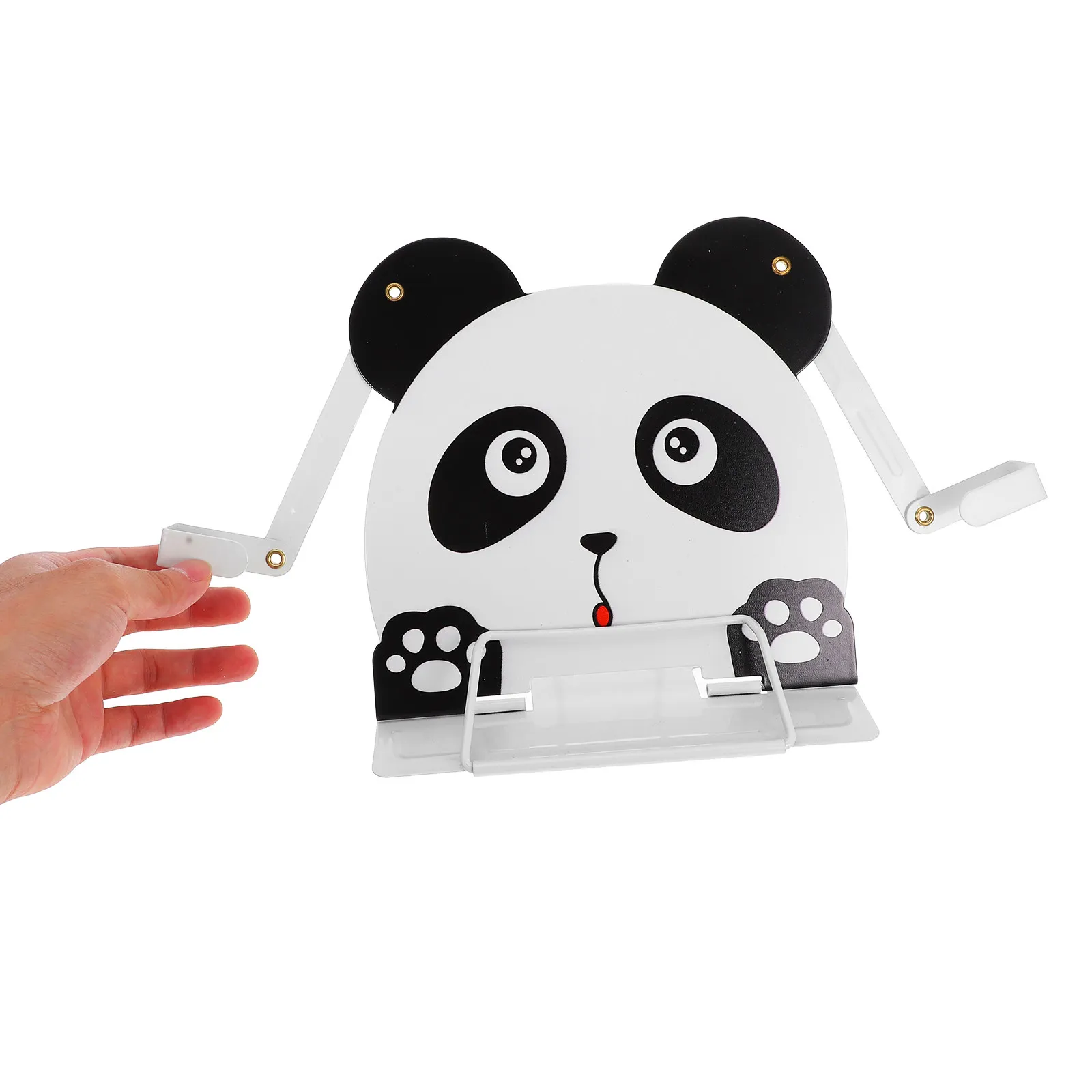 어린이 동물 책꽂이 팬더 디자인 휴대용 다기능 책상 홀더 독서용 데스크탑 책 전시대