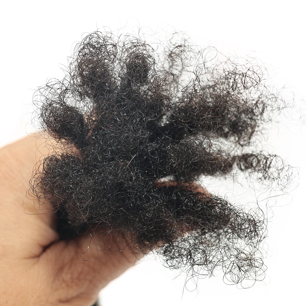 Estensioni Inter Loc in Capelli Umani Veri al 100% Larghezza 0,2 cm, Lunghezza 4-24 Pollici, Dreadlock Completamente Fatti a Mano, 20 Ciocche per Uomini, Donne e Bambini - immagine 4