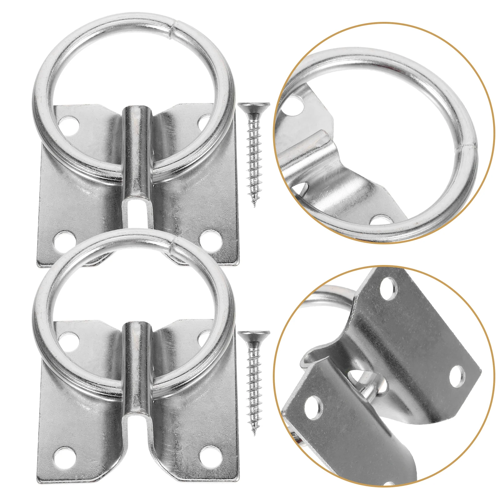4 Pcs Horse Tie Ring Sturdy Cross Lead Ring Blocker Bolt Stable Supplies Training Competition Riding Halters Equine Accessories 3